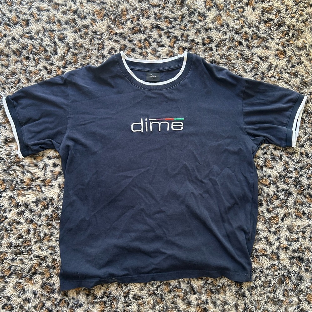 Dime Navy Blue T-Shirt